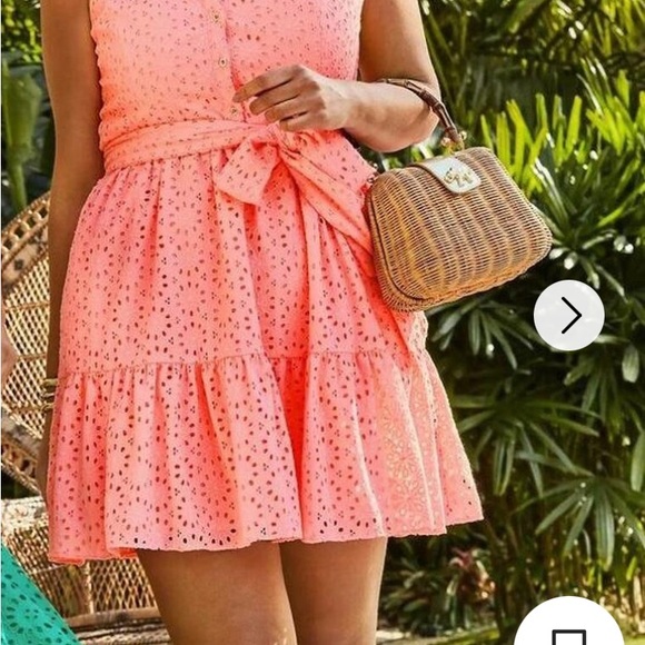 Lilly Pulitzer Dresses & Skirts - Lilly Pulitzer Trisha Eyelet Embroidered Shirtdress